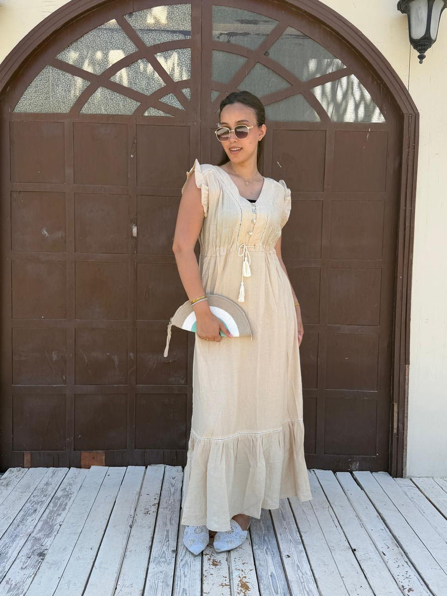 Ruffle charm maxi dress
