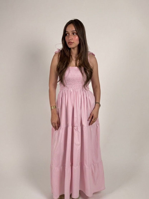 Pink maxi dress