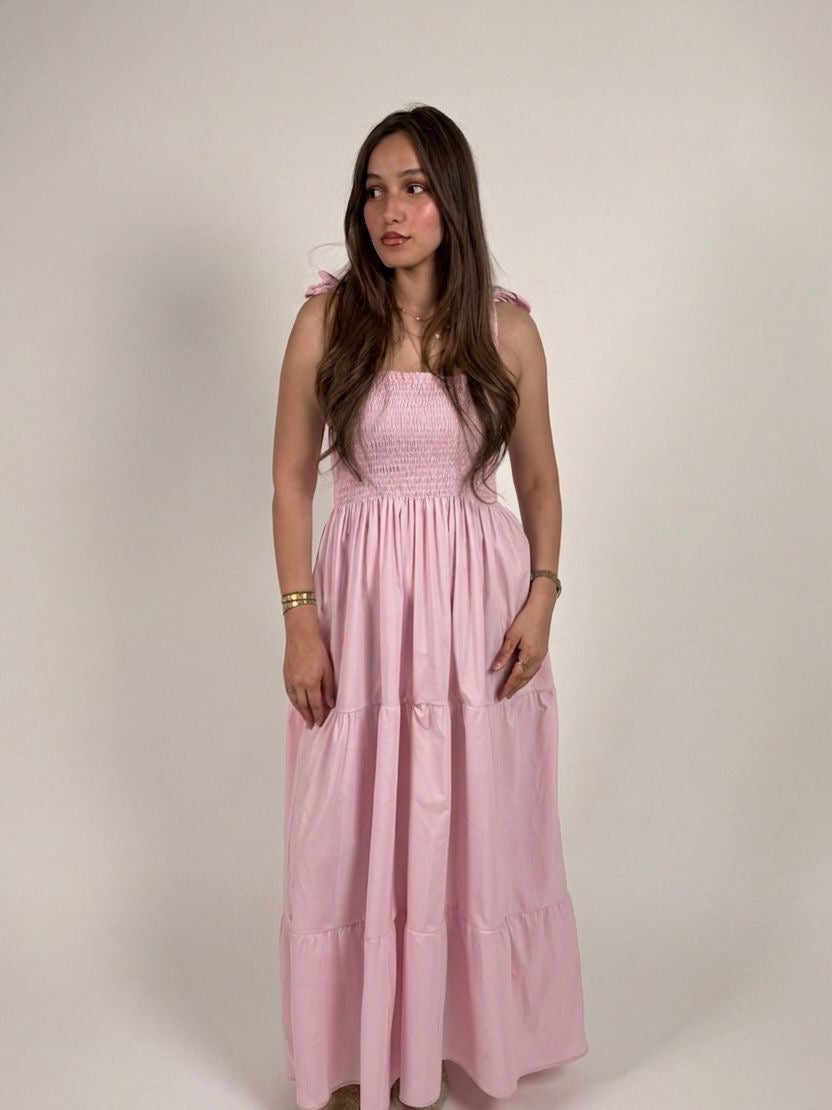 Pink maxi dress