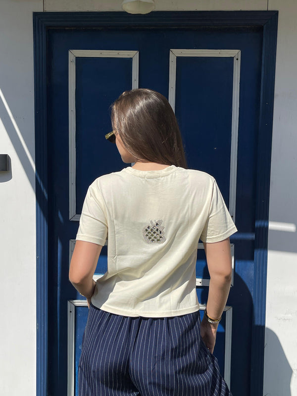 Aria beige tee