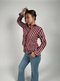 Burgundy Stripe Classic Shirt