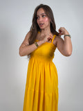 Yellow sunshine maxi dress