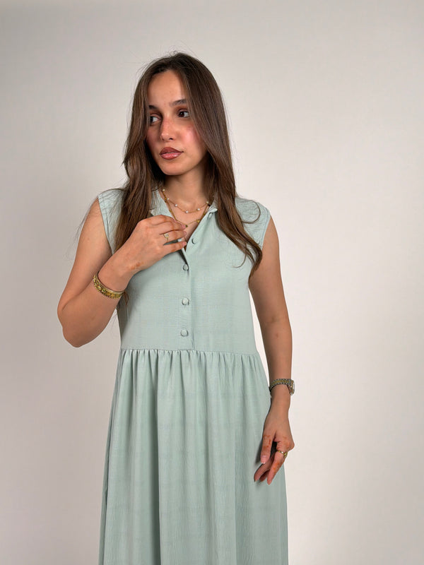 Soft sage green dress