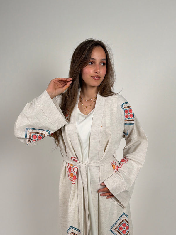 Ivory boho cardigan