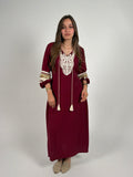 Burgundy casual dress