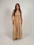 Soft sand maxi dress
