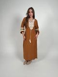 Brown casual dress