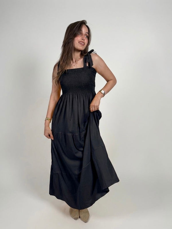 Black maxi dress