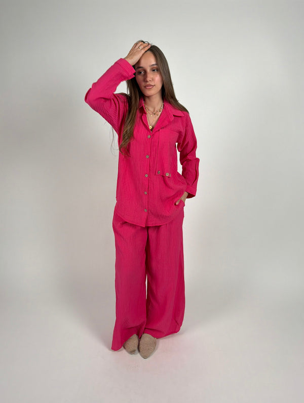 Fuchsia Breeze Linen Set