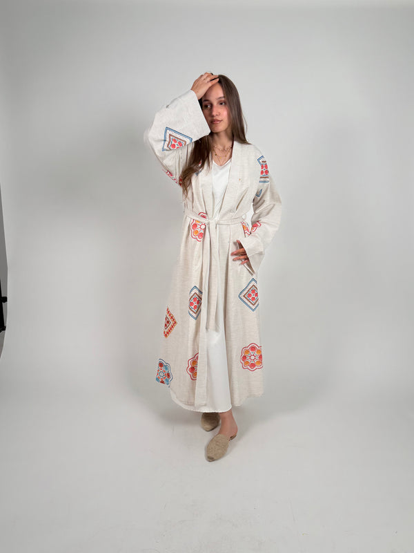 Ivory boho cardigan