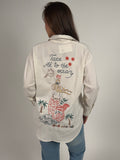 Take Me to the Ocean Beige Shirt