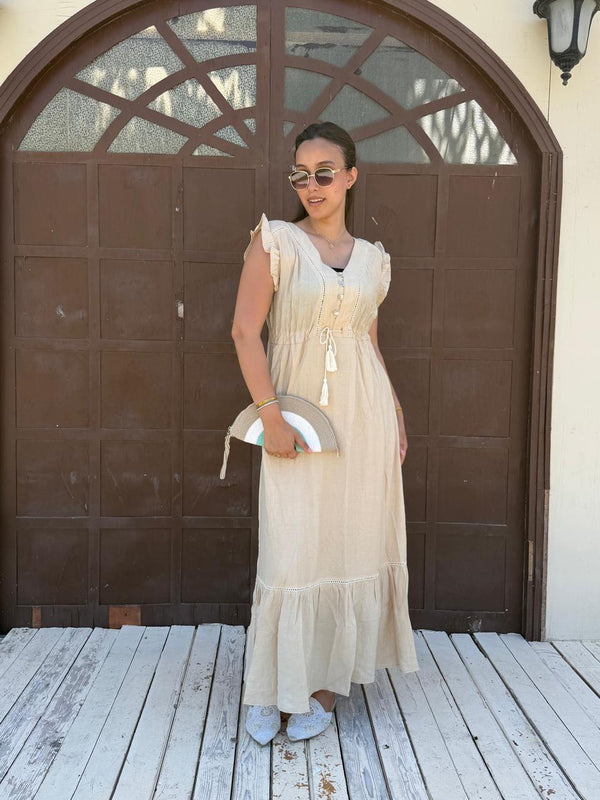 Ruffle charm maxi dress