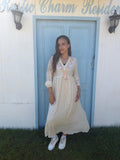 Tassel beige maxi dress