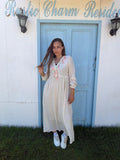 Tassel beige maxi dress