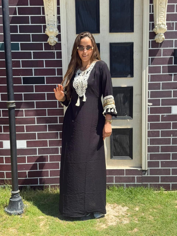Black maxi dress
