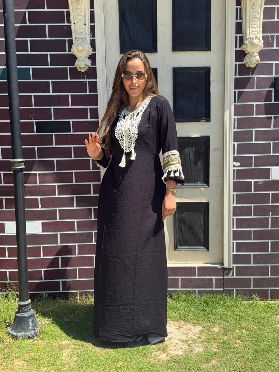 Black maxi dress