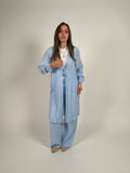 Sky Blue Long cardigan
