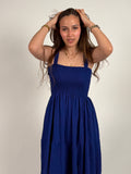 Navy comfort maxi dress