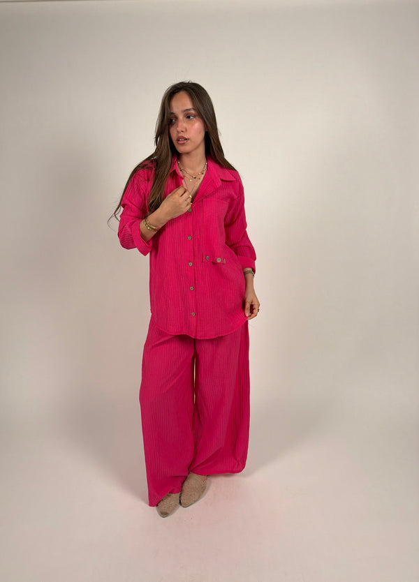 Fuchsia Breeze Linen Set