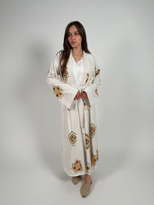 Desert ivory boho cardigan