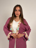 Dusty Rose Boho Cardigan