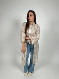 Beige textured cardigan