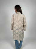 Beige textured cardigan