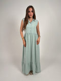 Soft sage green dress