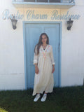 Tassel beige maxi dress