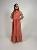 Sunset rose maxi dress